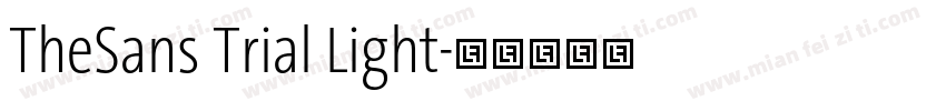 TheSans Trial Light字体转换
